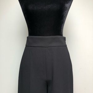 ZARA Black High Waist Wide Leg Crop Pants